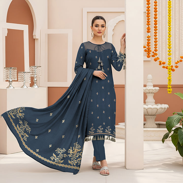 3-Piece Premium Viscose  Suit - 1217
