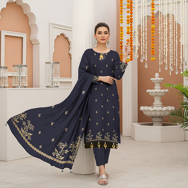 3-Piece Premium Viscose  Suit - 1218