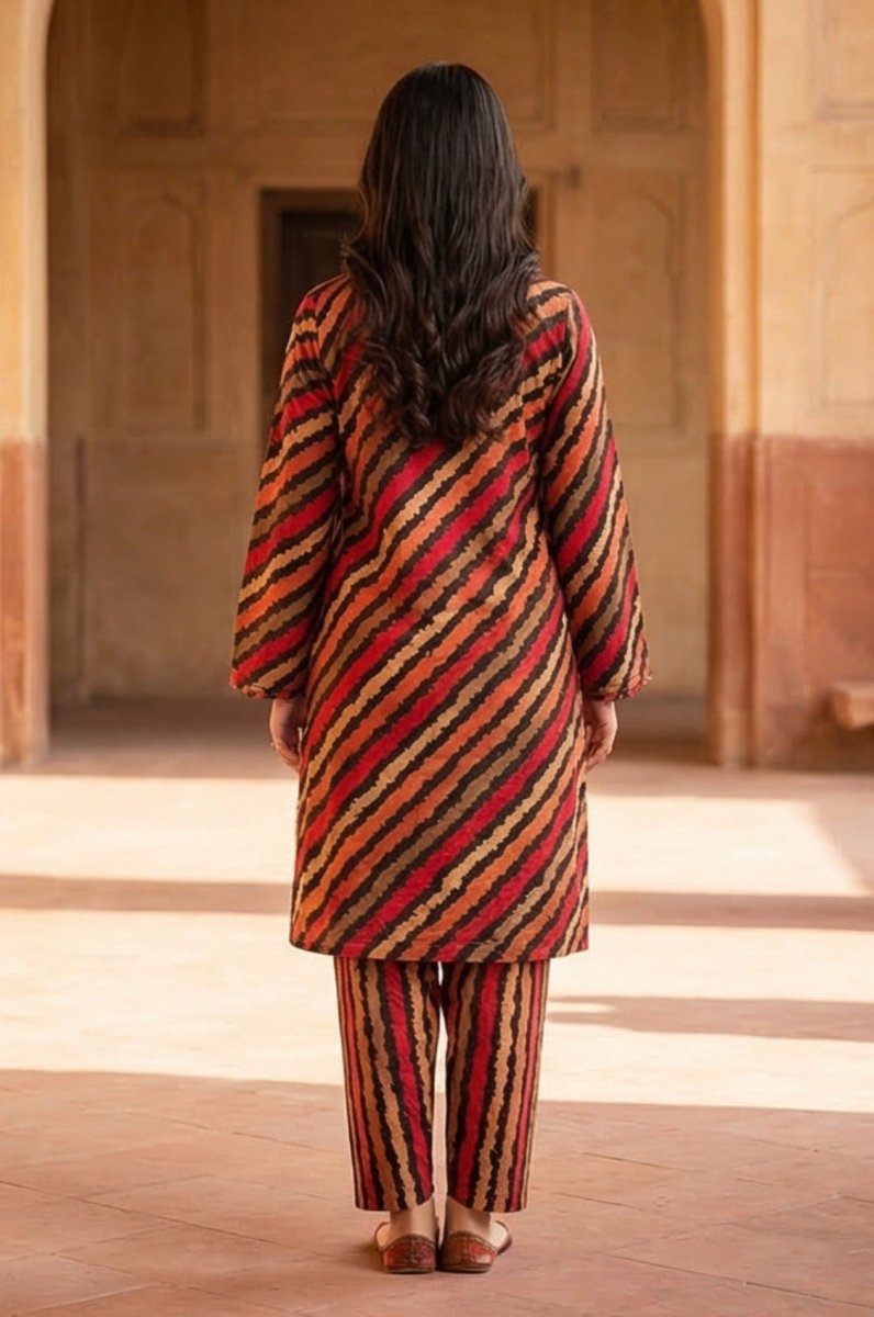 2 Piece Lawn All Over Unstitched Suit - 4439