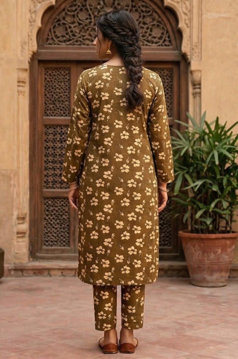 2 Piece Lawn All Over Unstitched Suit - 4459