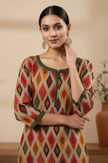 2 Piece Premium Lawn Unstitched Suit (Kurta & Trouser) 1011