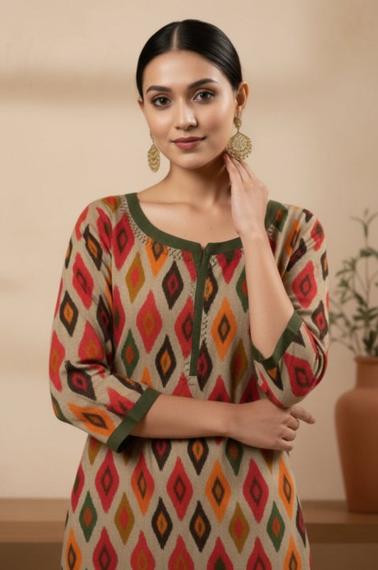 2 Piece Premium Lawn Unstitched Suit (Kurta & Trouser) 1011