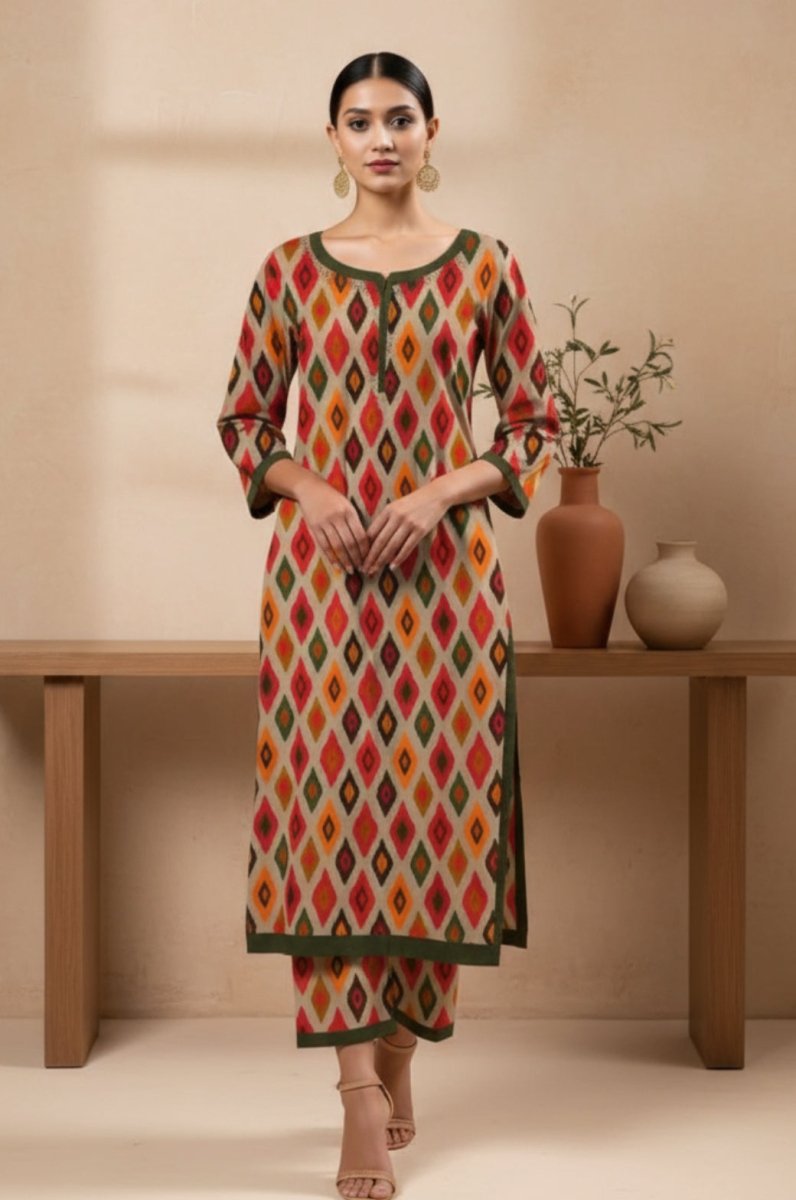 2 Piece Premium Lawn Unstitched Suit (Kurta & Trouser) 1011