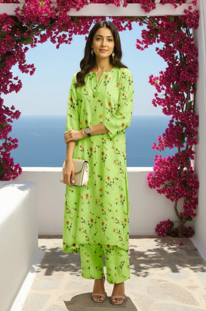 2 Piece Premium Lawn Unstitched Suit (Kurta & Trouser) 1024
