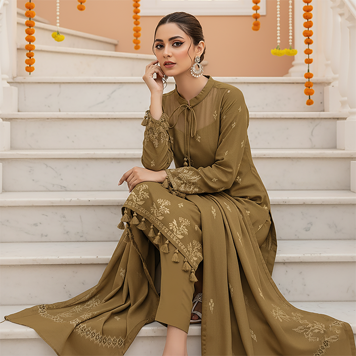 3-Piece Premium Viscose  Suit - 1219
