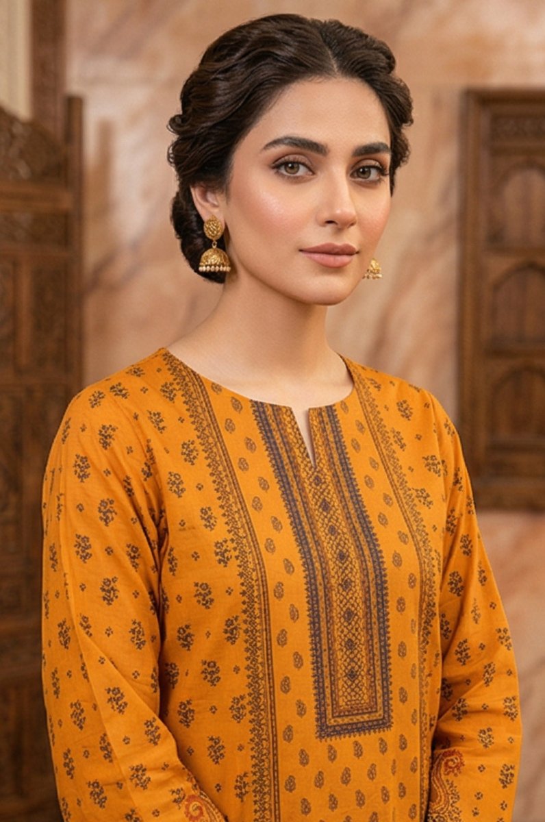 3 Piece Bana Dora Lawn Unstitched Suit With Lawn Dupatta - 4314