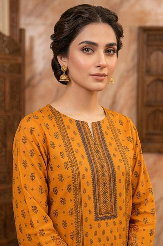 3 Piece Bana Dora Lawn Unstitched Suit With Lawn Dupatta - 4314