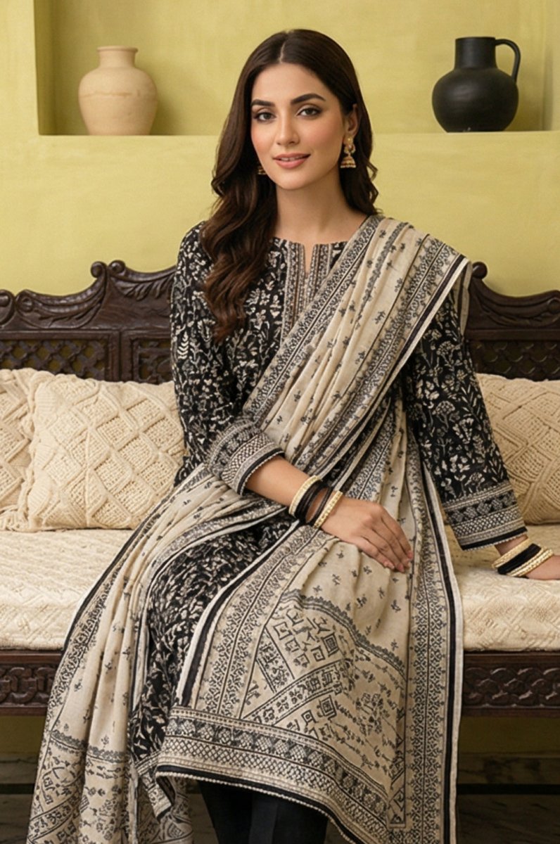 3 Piece Bana Dora Lawn Unstitched Suit With Lawn Dupatta - 4317