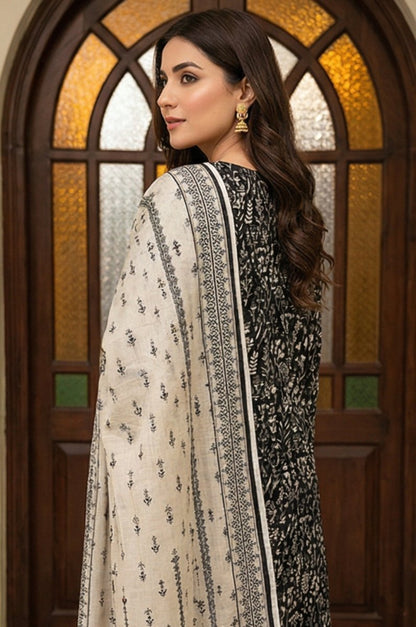 3 Piece Bana Dora Lawn Unstitched Suit With Lawn Dupatta - 4317