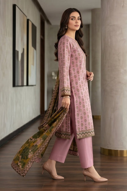 3 Piece Lawn Unstitched Suit With Lawn  Dupatta - 5030