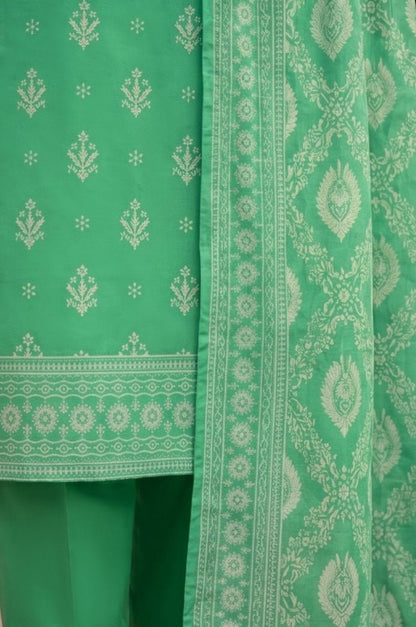 3 Piece Lawn Unstitched Suit With Voile Lawn  Dupatta - 5048